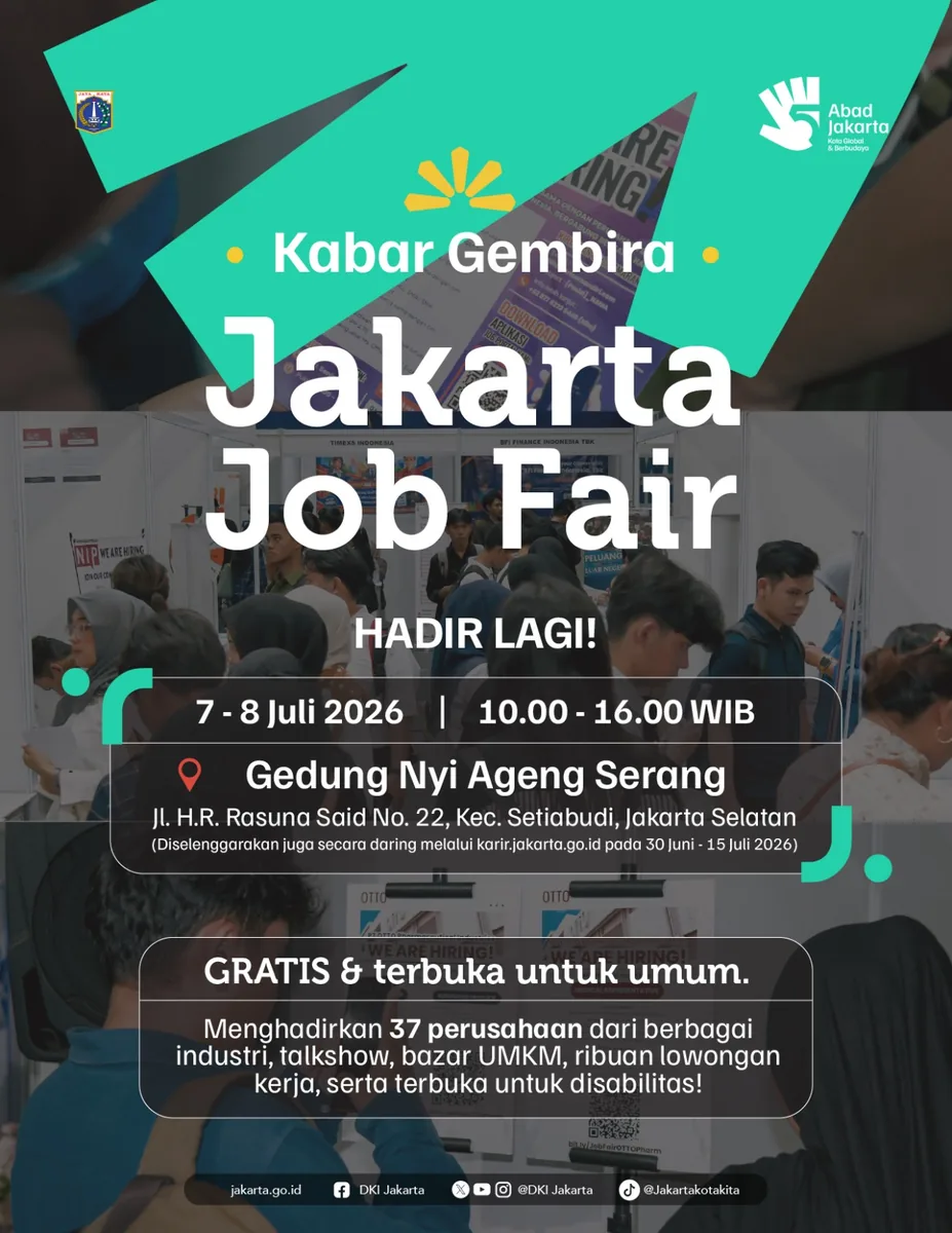 Job Fair Kabupaten Klaten 2026 (Suku Dinas TKTE Wilayah Kabupaten Klaten Barat) : 7-8 Juli 2026